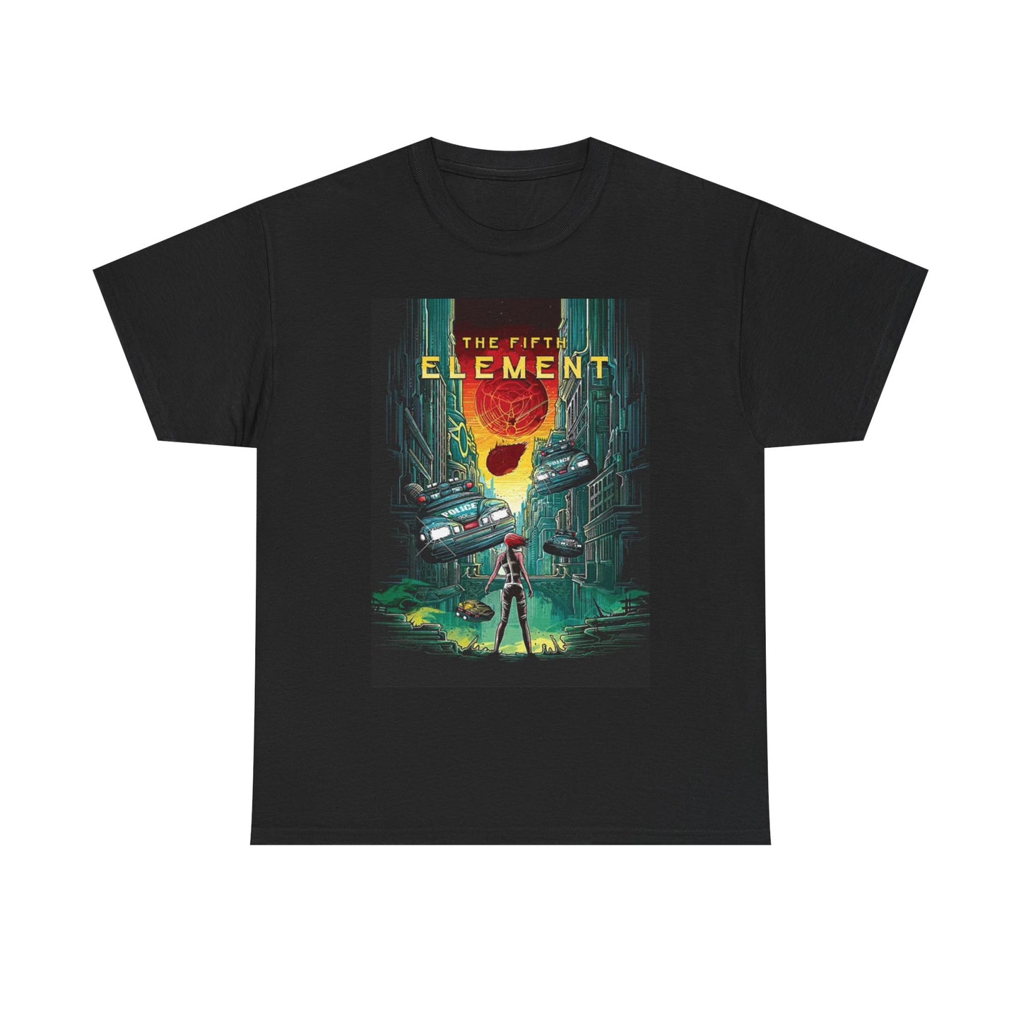 The Fifth Element Tshirt Retro Movie Poster Unisex Heavy Cotton Tee