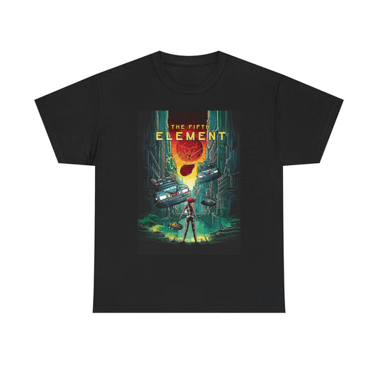 The Fifth Element Tshirt Retro Movie Poster Unisex Heavy Cotton Tee