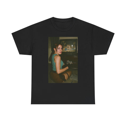 Lara Croft Tomb Raider Graphic T Shirt Funny Vintage 90s Unisex Heavy Cotton Tee
