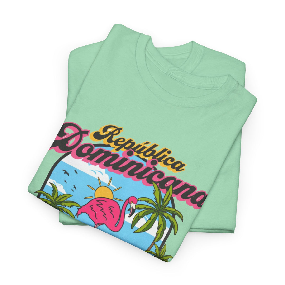Dominican Republic T-Shirt Retro Graphic Men's Heavy Cotton Tee