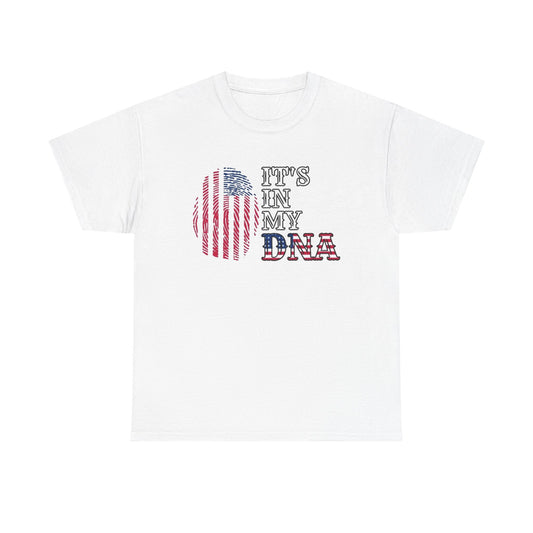 USA Is In My DNA Graphic T Shirt Men's Heavy Cotton Tee - Quality - Modern True to Size