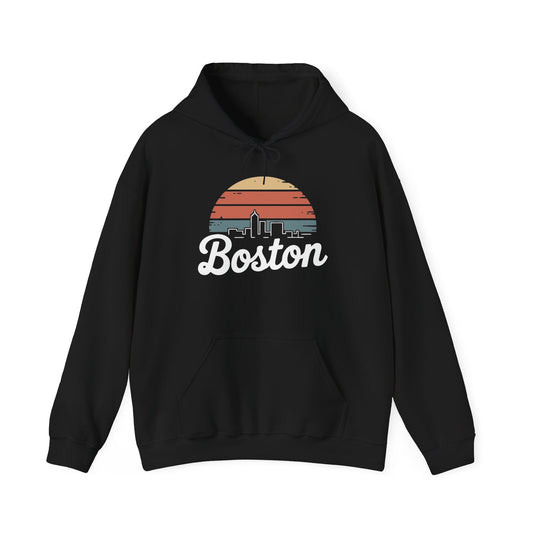 Boston Skyline Graphic Hoodie NEW Unisex Heavy Blend™ Hooded Sweatshirt