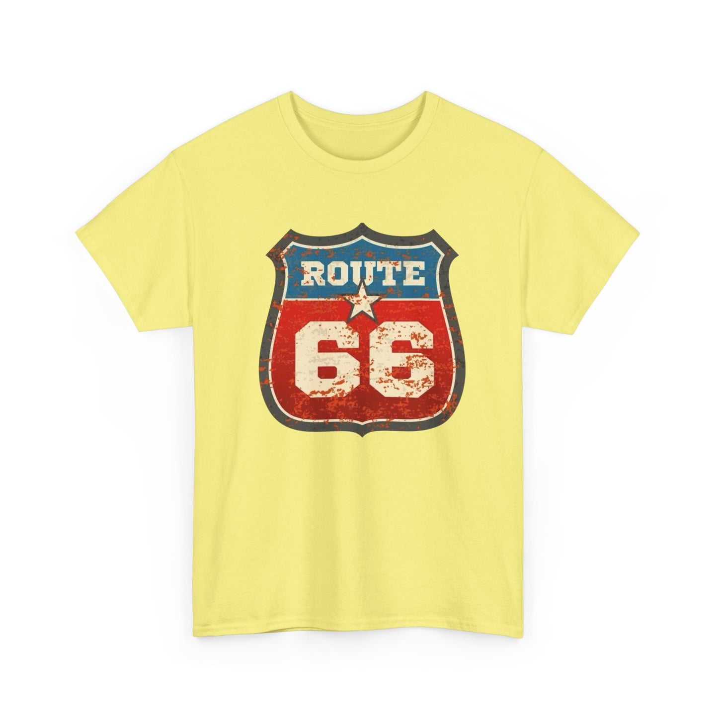 Route 66 Muscle Car Tour Graphic T-Shirt Cotton Tee New Gift Vintage