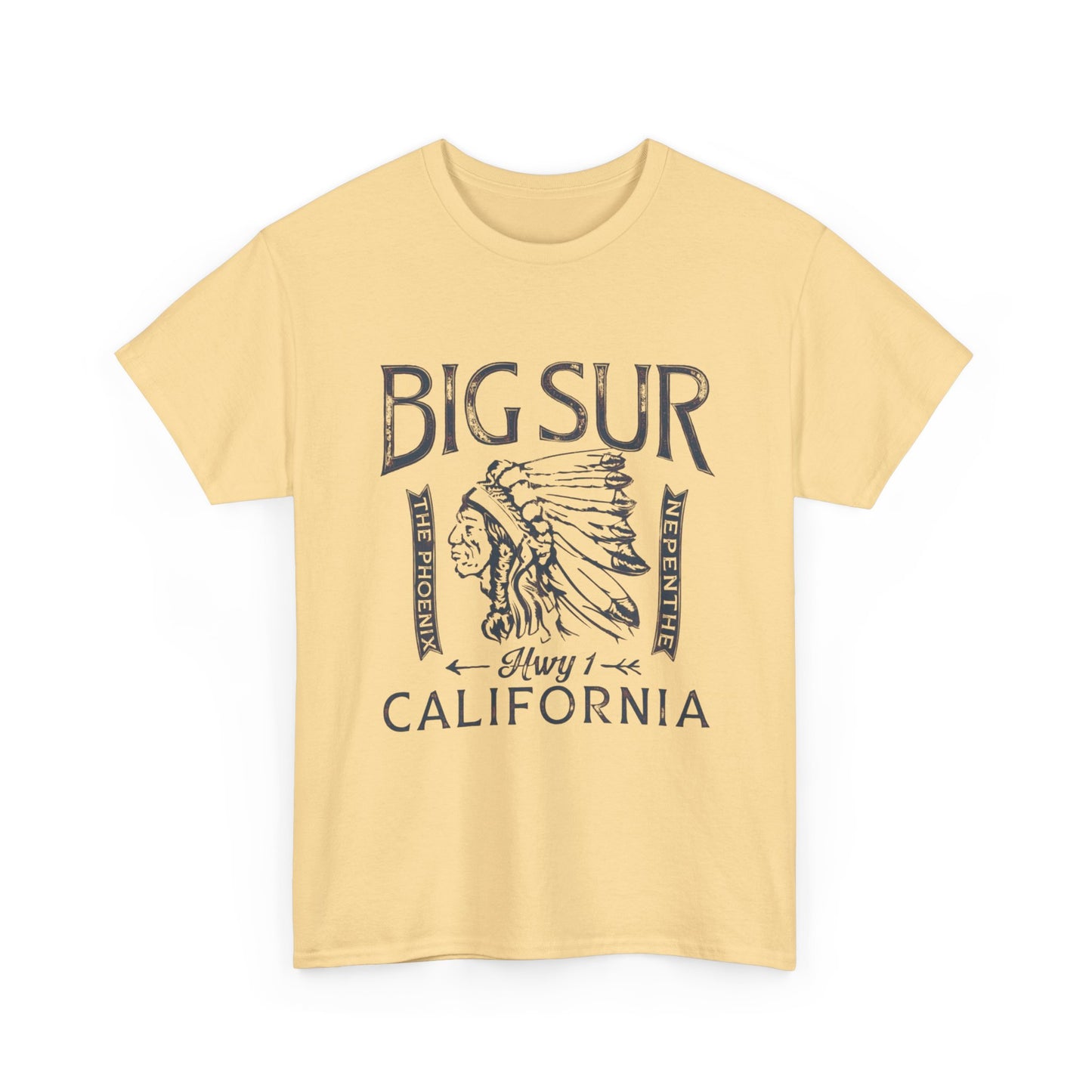 Big Sur California Graphic T Shirt Unisex Heavy Cotton Tee