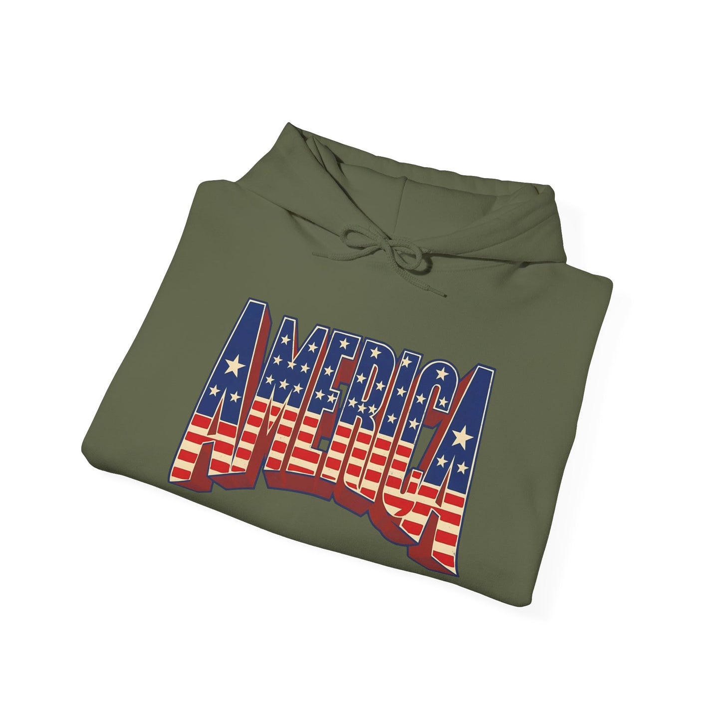 America Graphic Hoodie Unisex Heavy Blend™ Hooded Sweatshirt