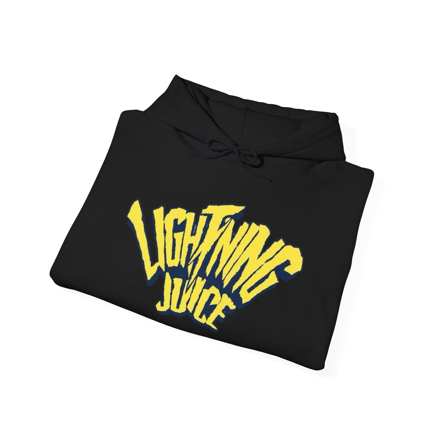 Lightning Juice Retro Graphic Hoodie Unisex Heavy Blend™ Hooded Sweatshirt