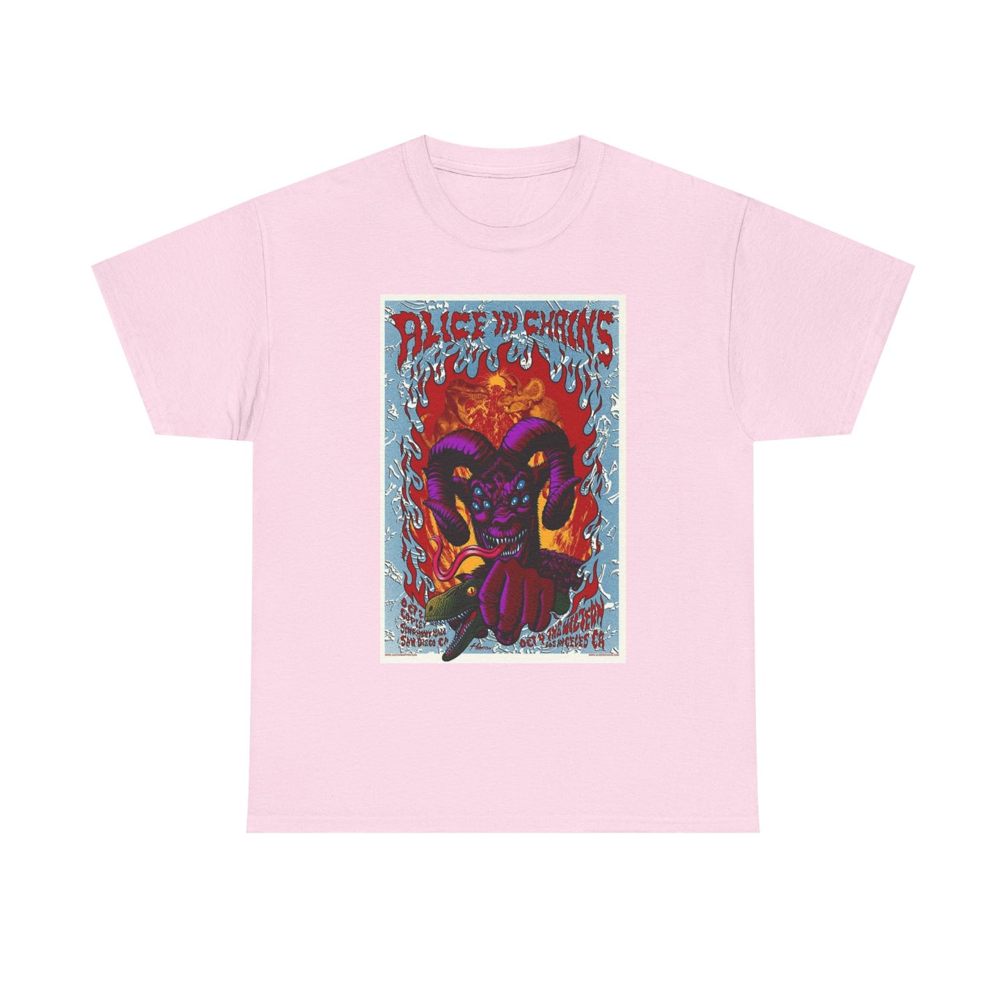 Alice In Chains Rock Band T Shirt Merch Poster Unisex Heavy Cotton Tee
