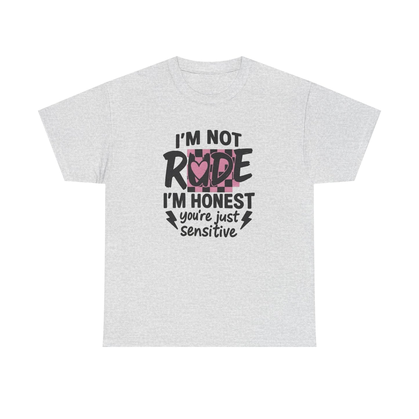 Not Rude Graphic T Shirt NEW ADULT Unisex Heavy Cotton Tee