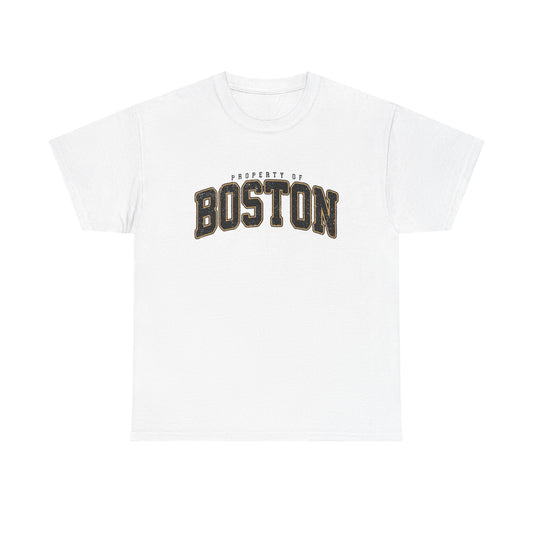 Property Of Boston Graphic T Shirt ADULT NEW