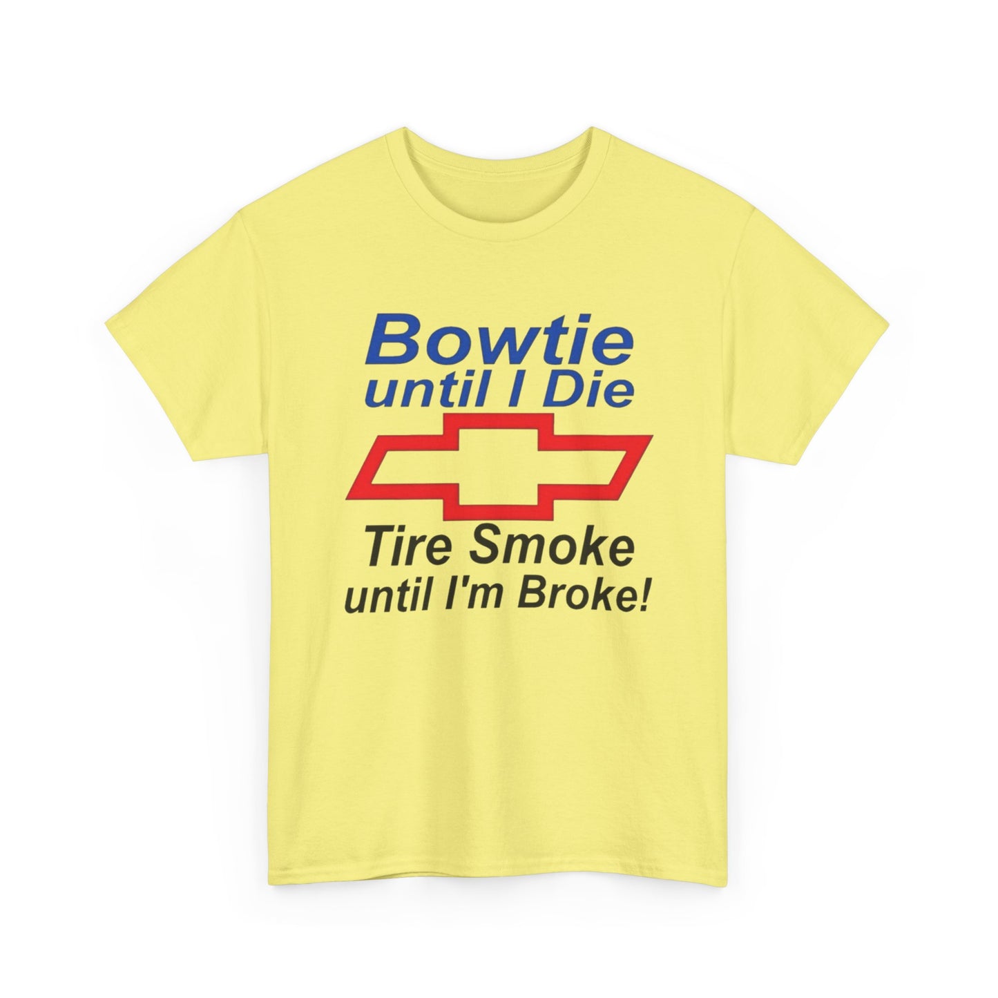 Chevrolet Bowtie Till I Die Retro Graphic T Shirt NEW ADULT Tee