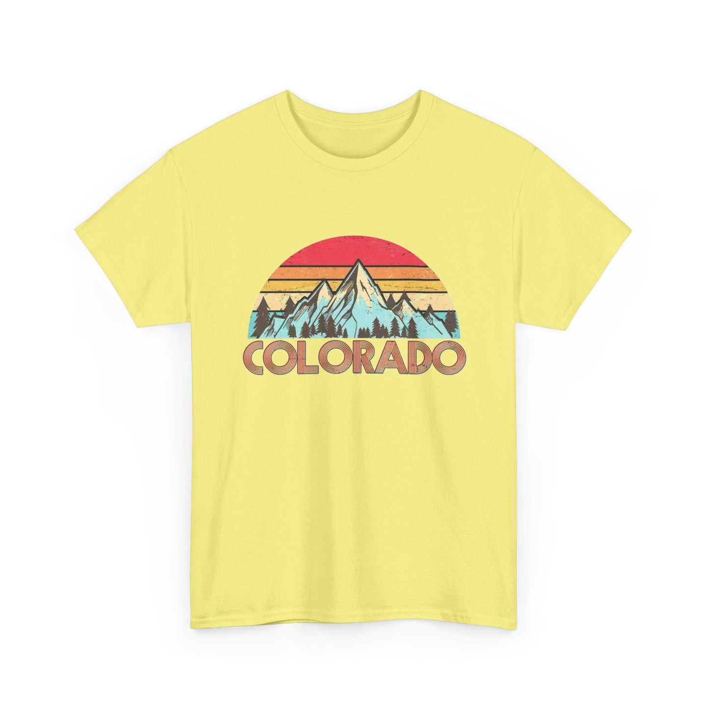 Colorado Retro Mountains Graphic T Shirt NEW Adult Tee