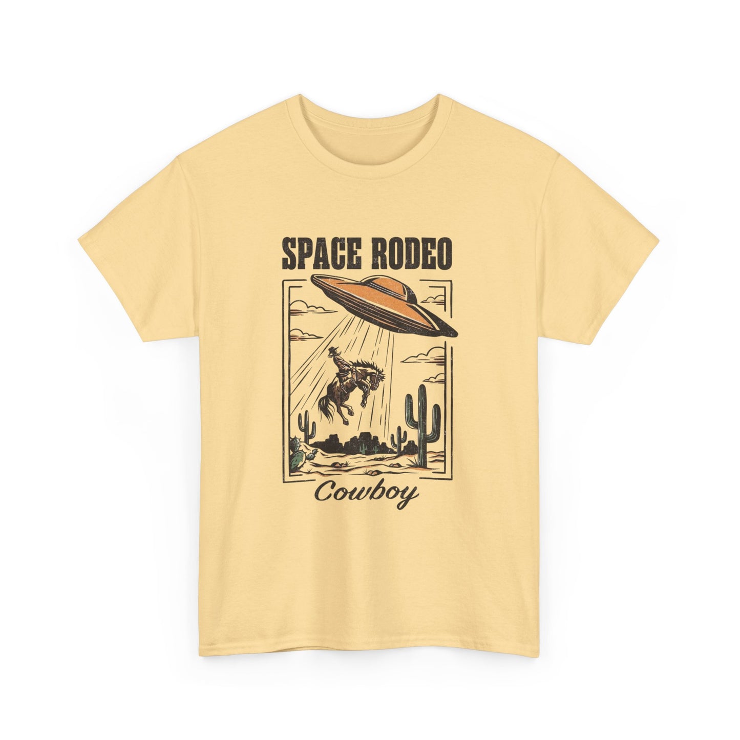 Space Rodeo Cowboy Graphic T Shirt Heavy Cotton Tee NEW ADULT UNISEX