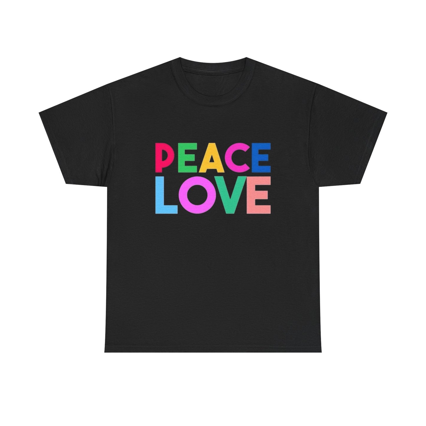 Peace Love Graphic T Shirt Adult NEW