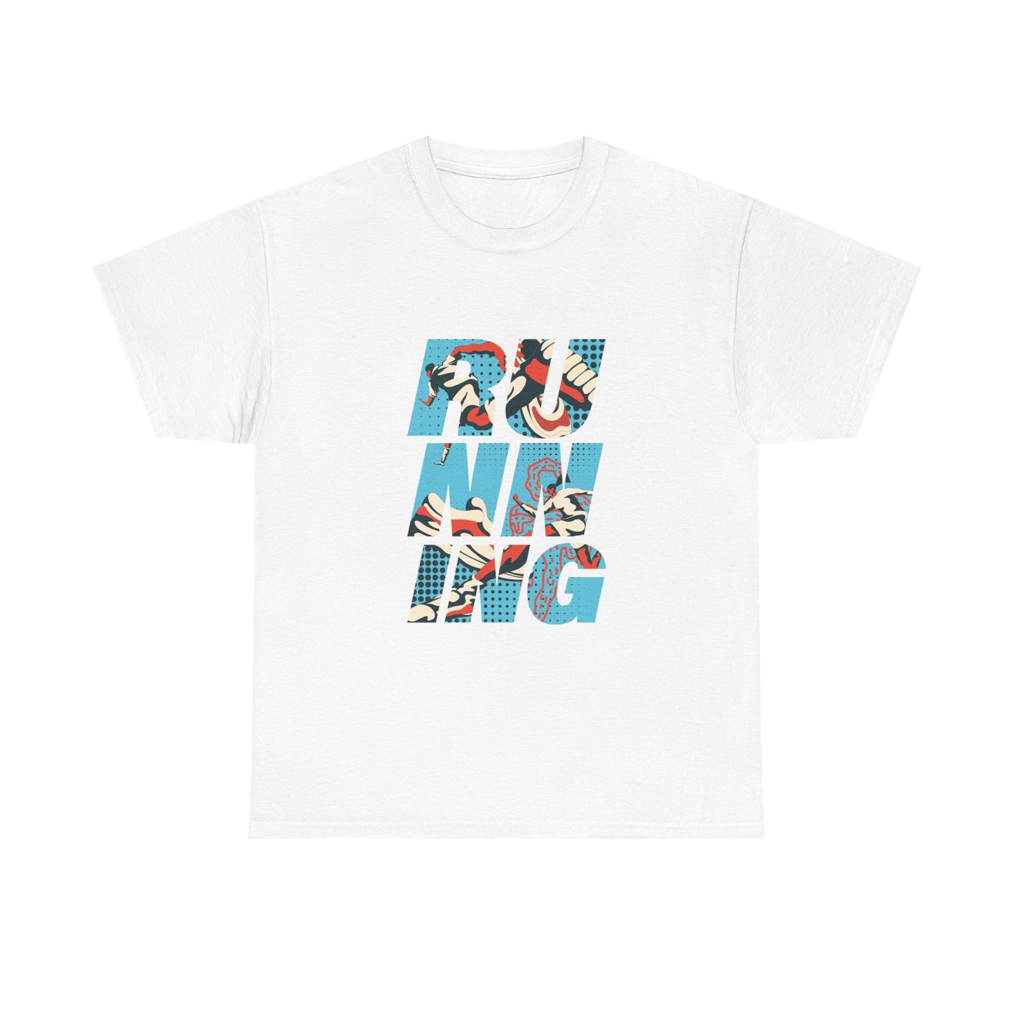 Running Graphic T Shirt GYM Exercise Unisex Heavy Cotton Tee