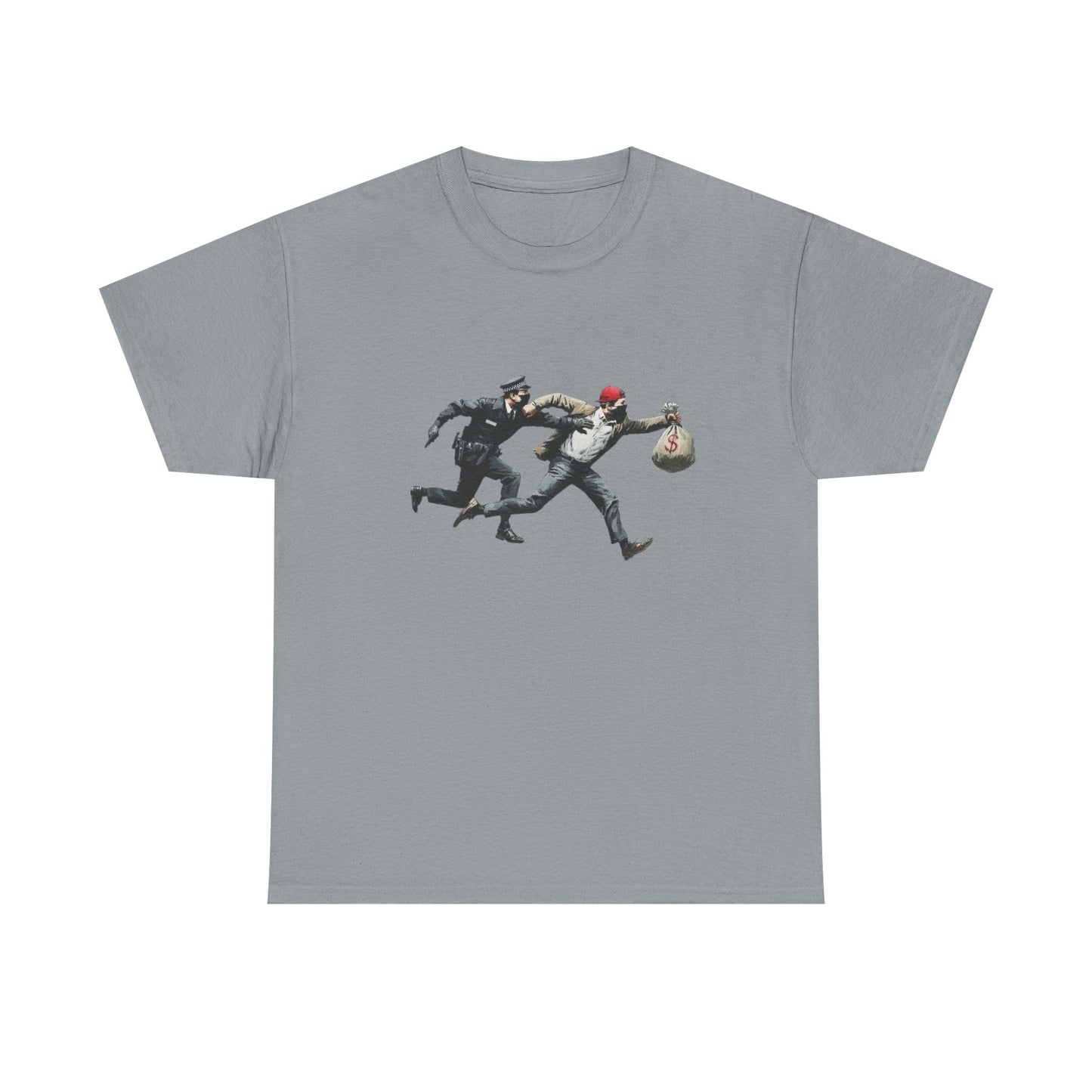 Cops And Robbers Graphic T Shirt NEW GIFT Unisex Heavy Cotton Tee