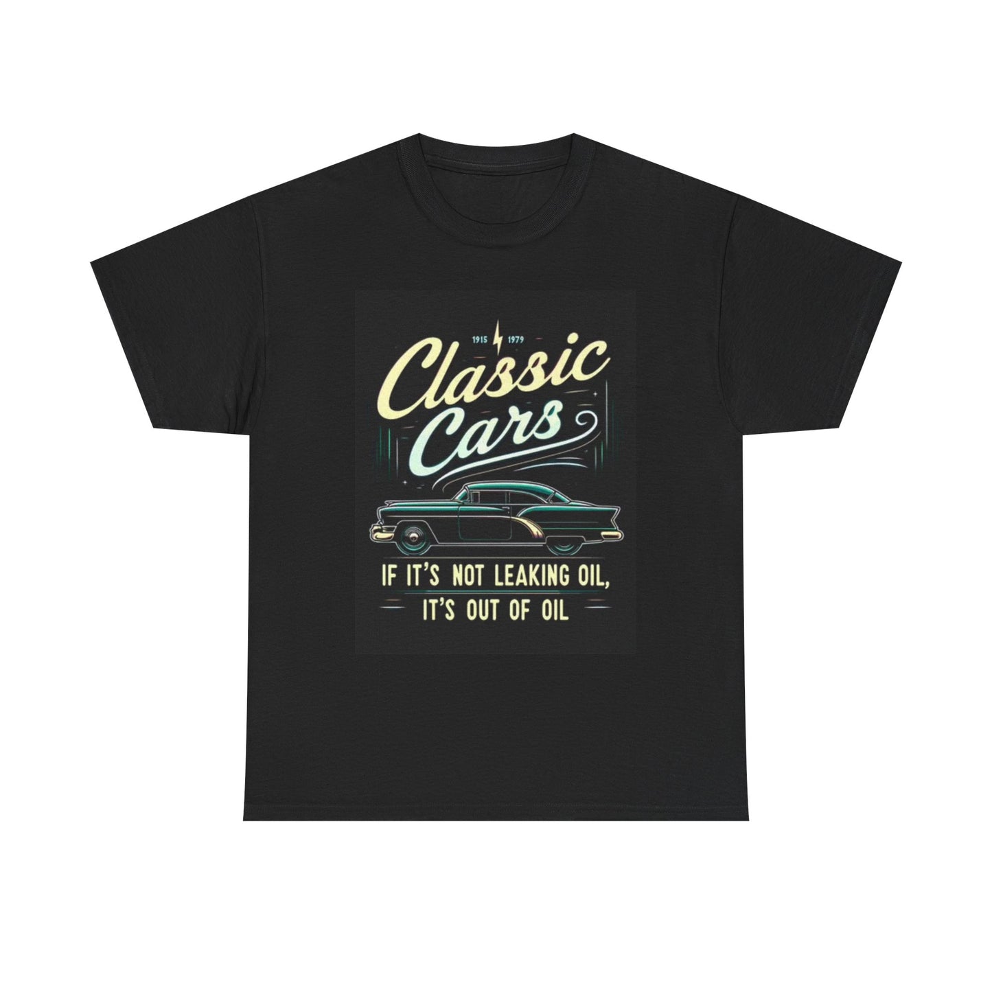 Classic Car Shirt Mechanic Dad Gift Graphic Unisex Heavy Cotton Tee