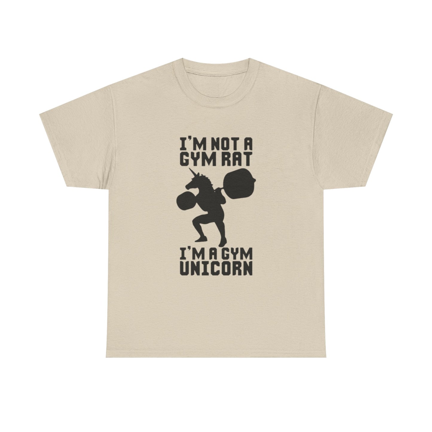 Gym Rat Shirt Funny Lifting Gear Workout Training Comedy Unisex Heavy Cotton Tee