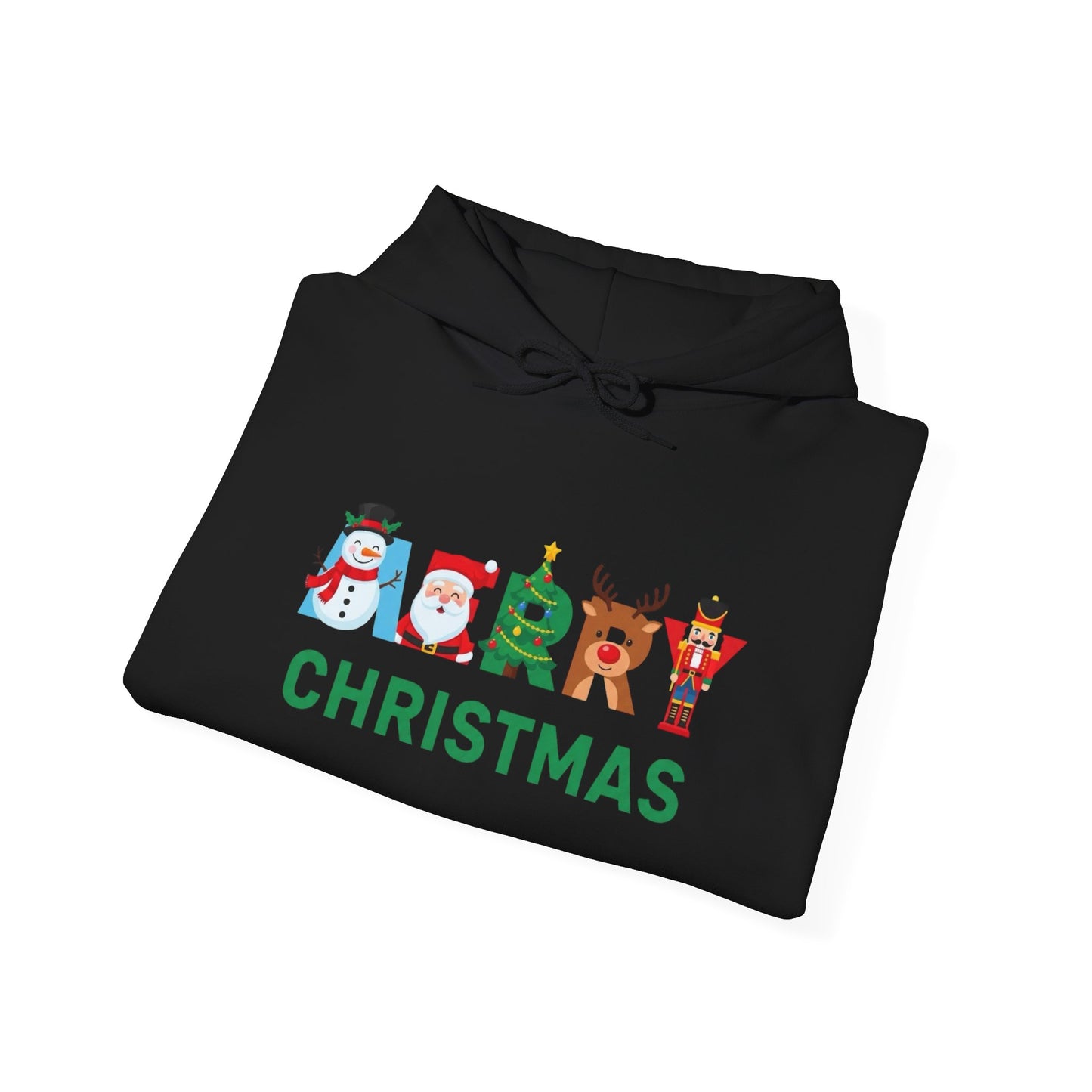 Merry Christmas Ornaments Graphic Hoodie Unisex Heavy Blend™ Hooded Sweatshirt