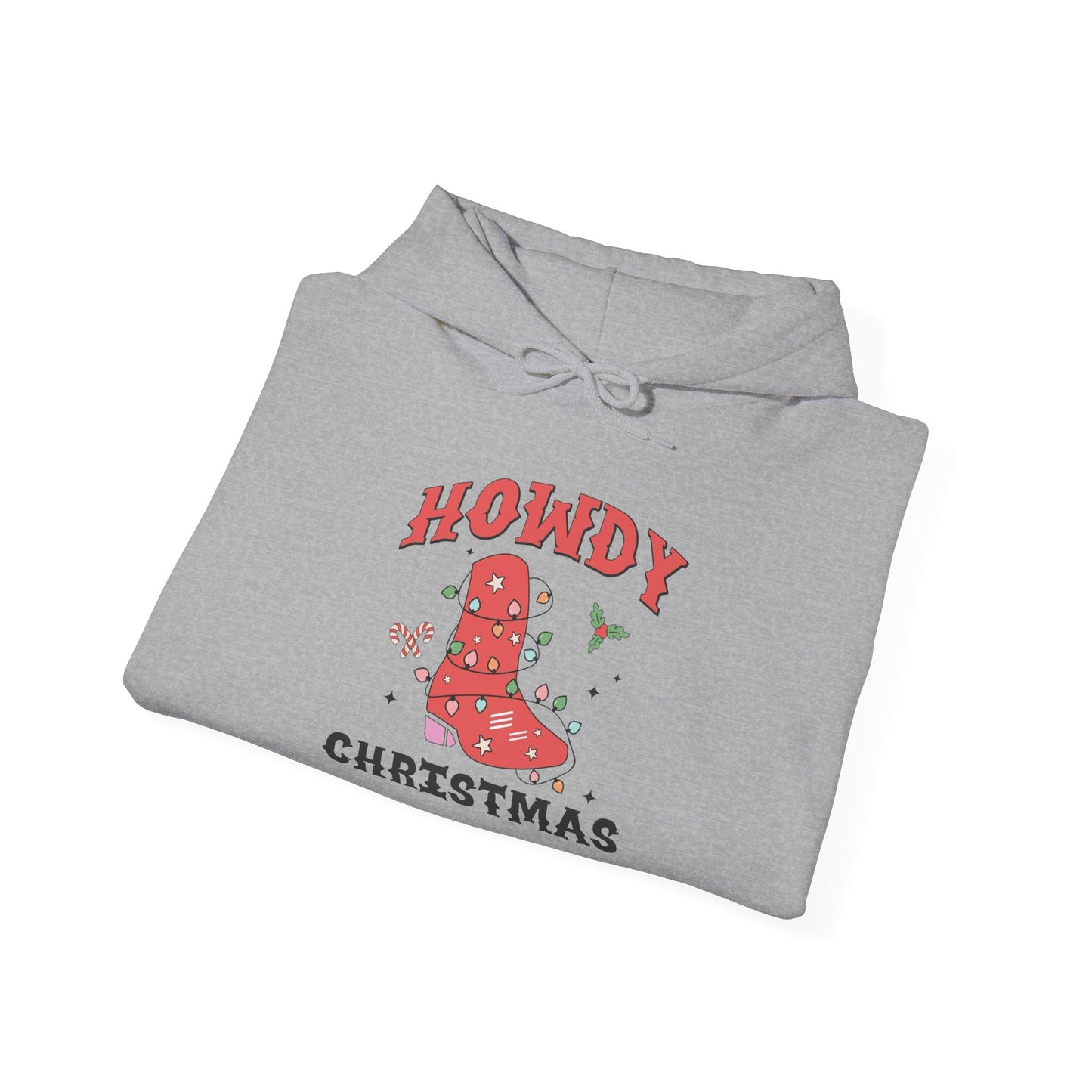 Howdy Christmas Graphic Hoodie Unisex Heavy Blend™ Hooded Sweatshirt