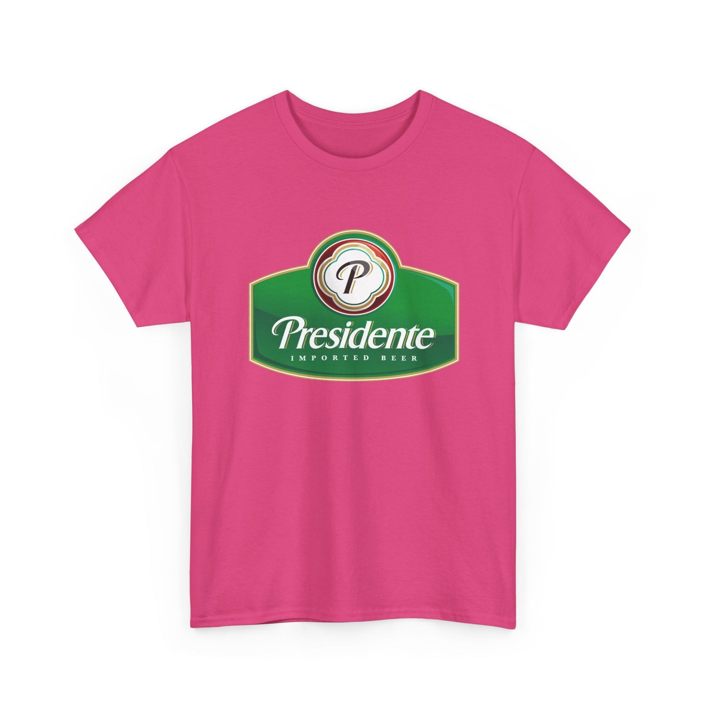 Presidente Beer Logo Shirt Retro Poster Unisex Heavy Cotton Tee