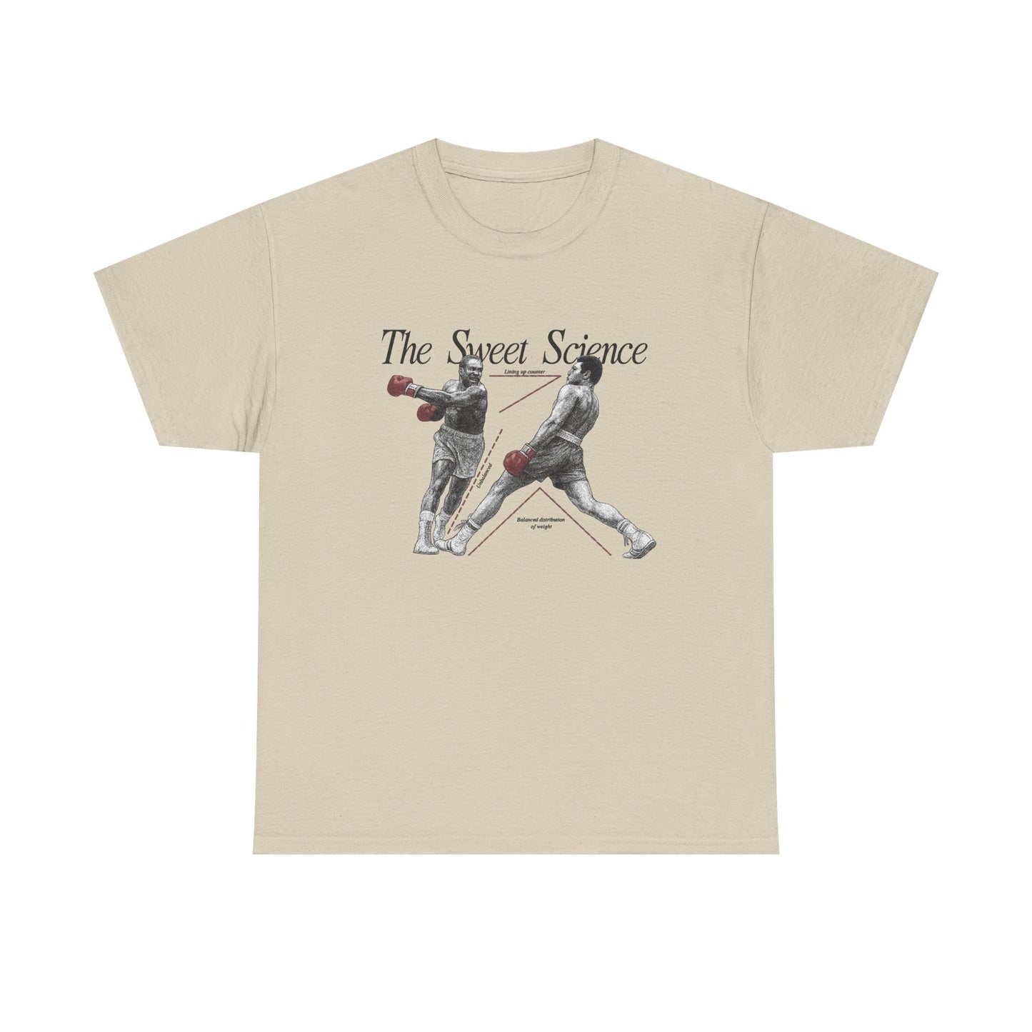 Boxing The Sweet Science Vintage Graphic T Shirt NEW Vintage Unisex Heavy Cotton