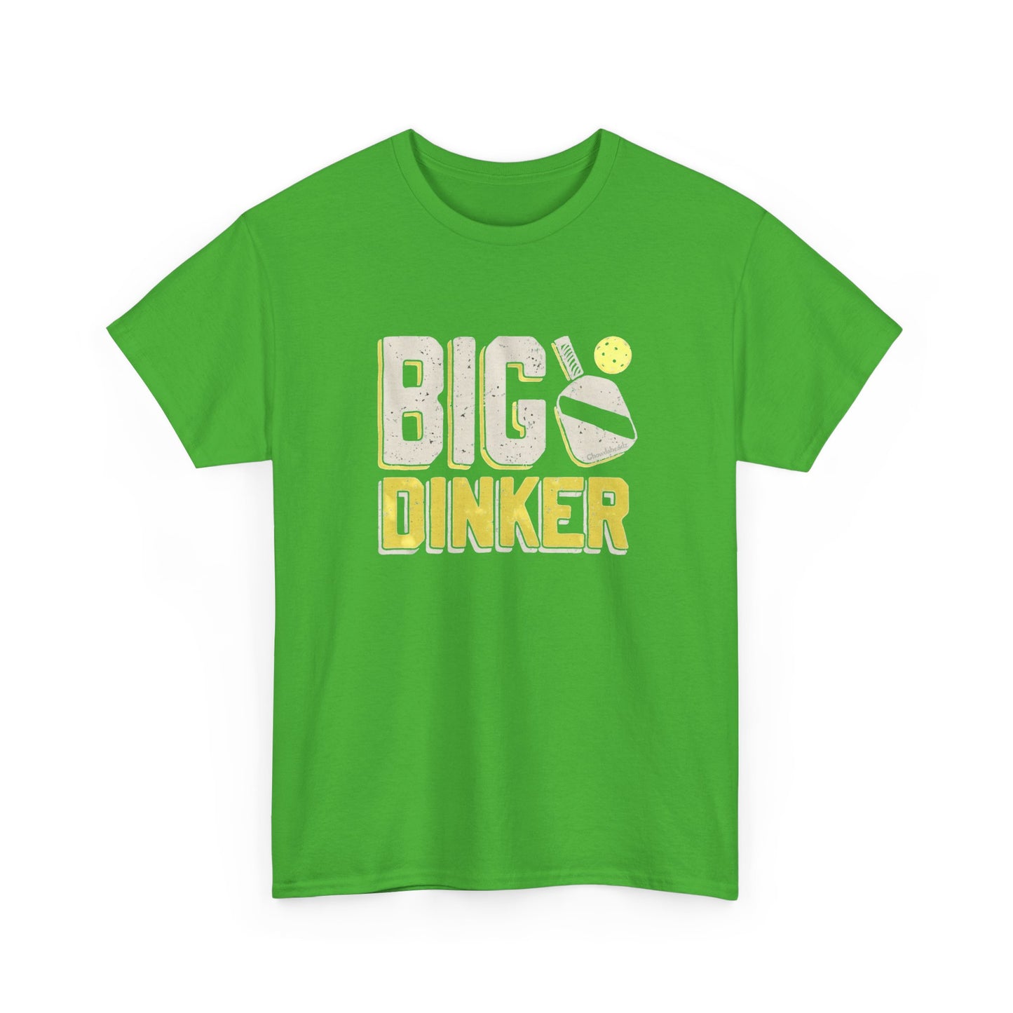 Big Dinker Pickle Ball Graphic T Shirt NEW Unisex Heavy Cotton Tee