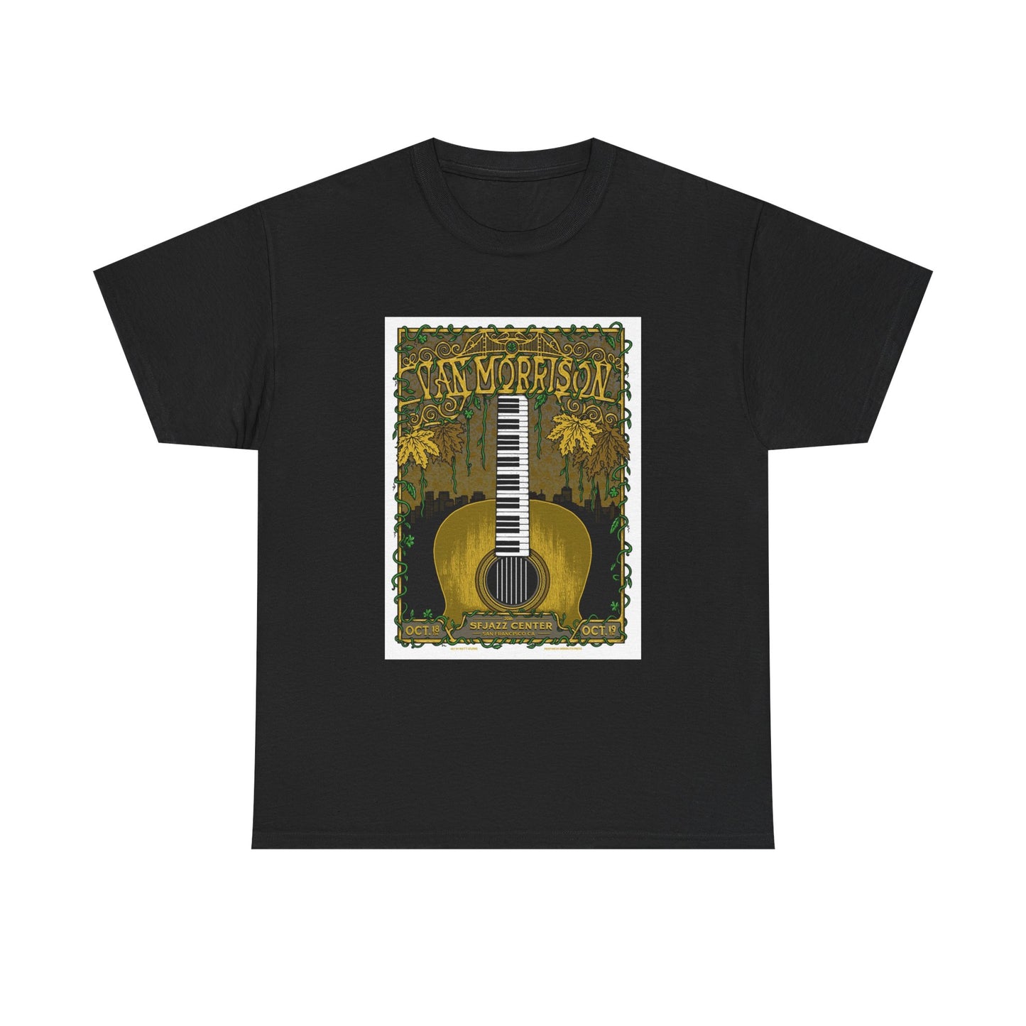 Van Morrison Tshirt Classic Rock Merch Graphic Retro Unisex Heavy Cotton Tee