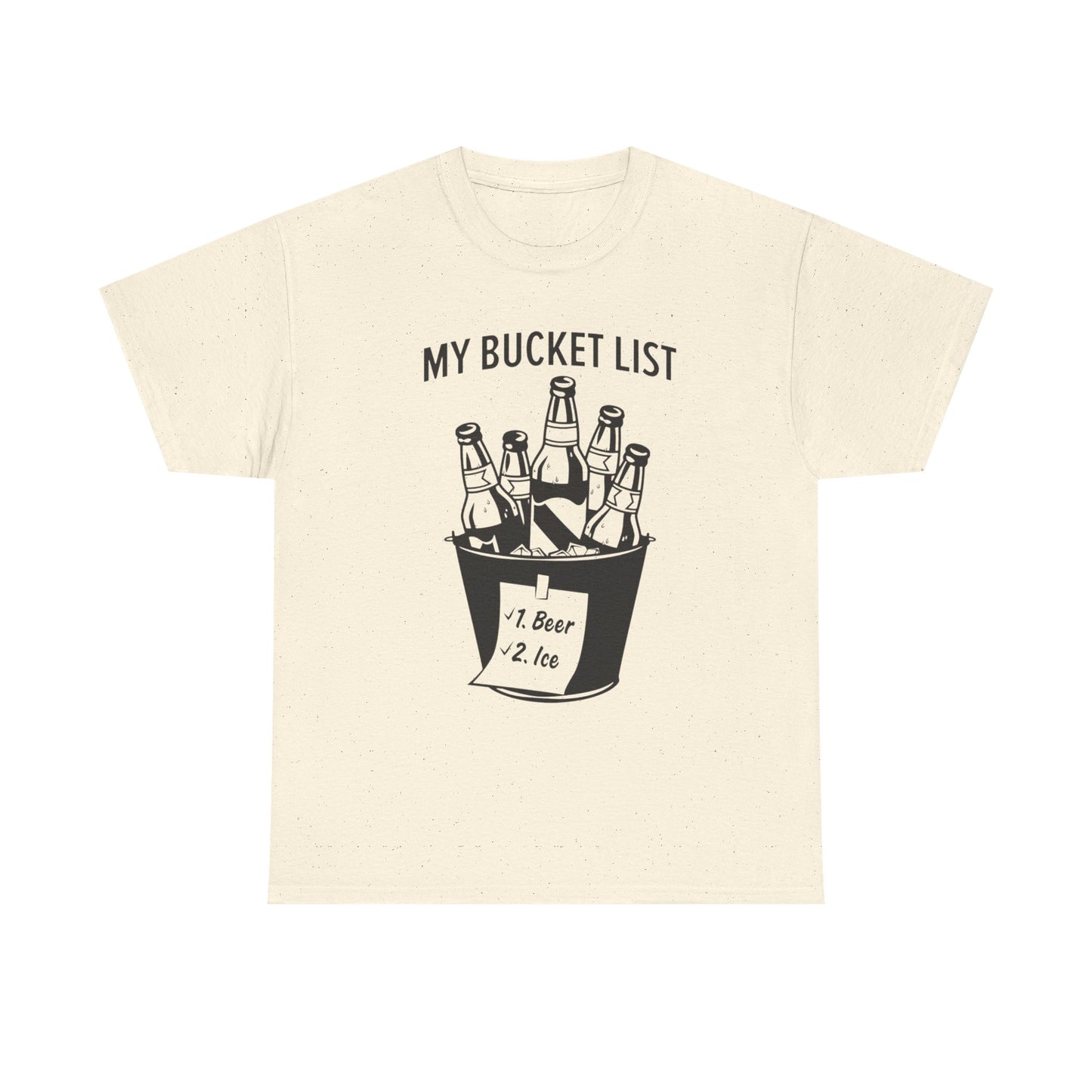 My Bucket List Beer And Ice Graphic T Shirt ADULT NEW