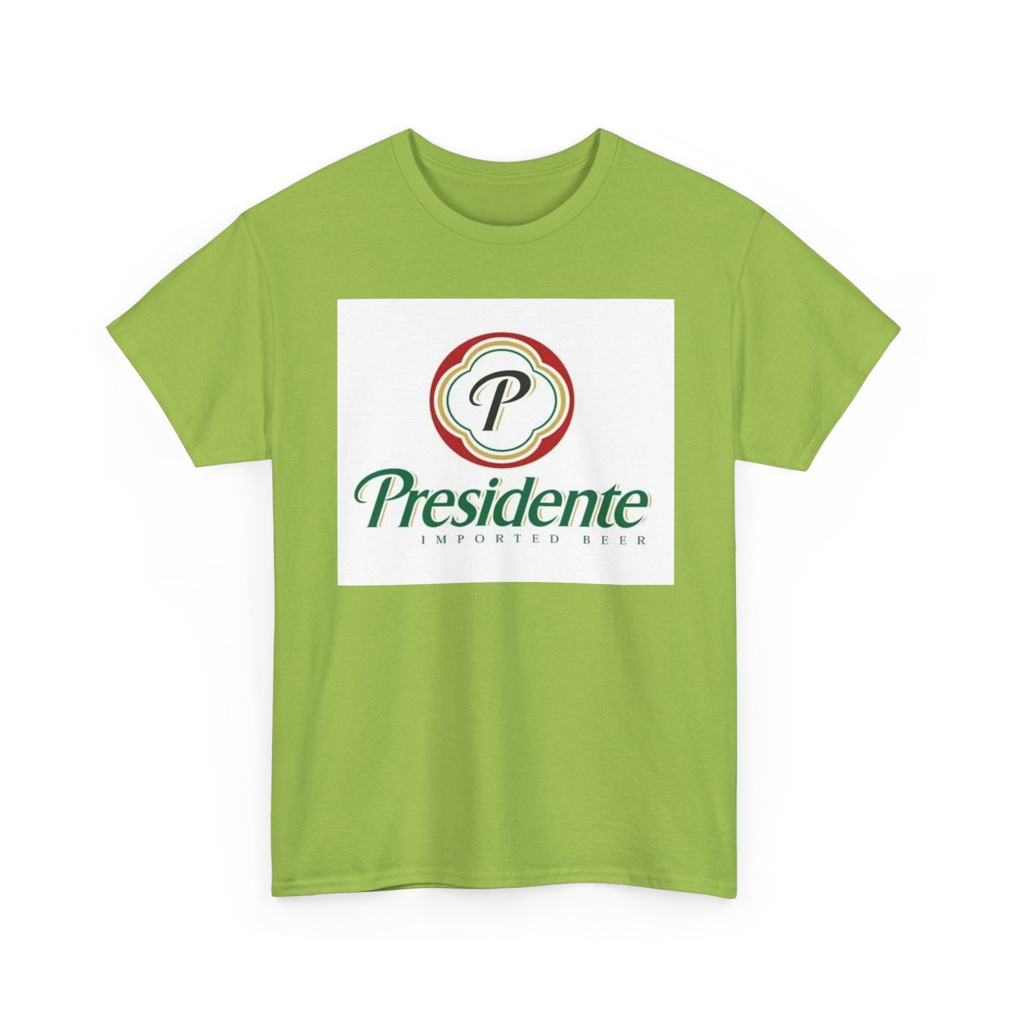 Presidente Dominican Beer Logo Shirt Retro Summer Unisex Heavy Cotton Tee