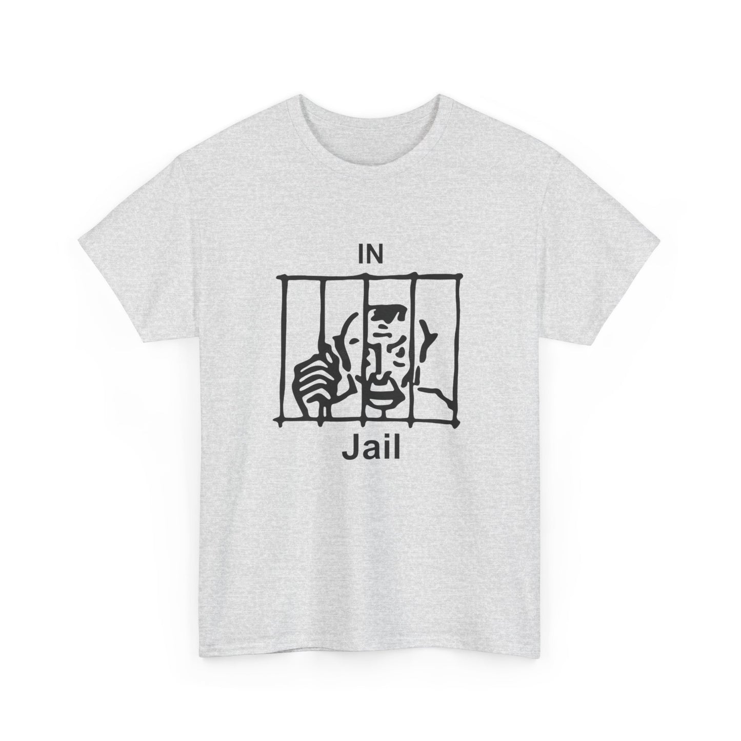 In Jail Graphic T Shirt NEW Unisex Heavy Cotton Tee