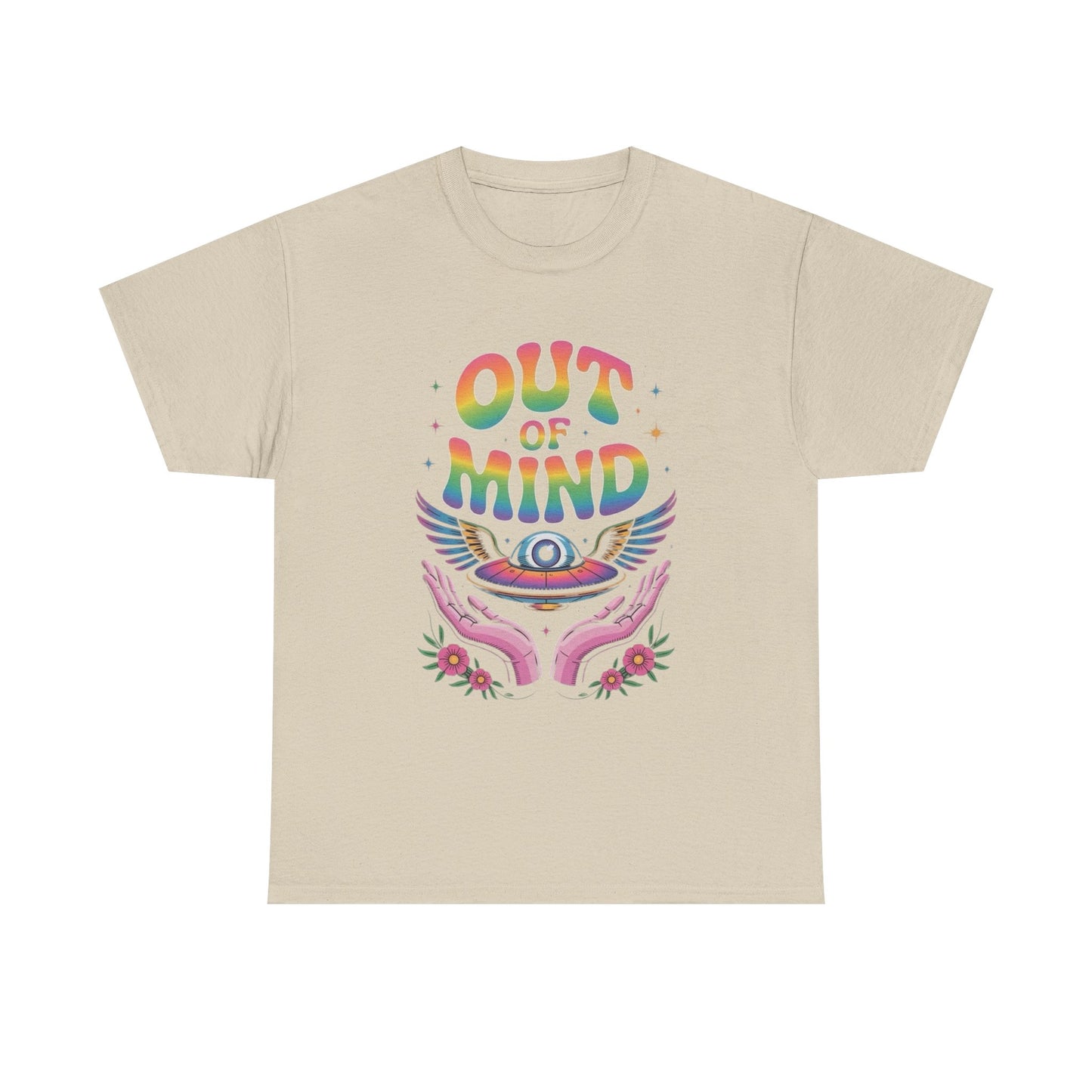 Out Of Mind Groovy Graphic T Shirt Unisex Heavy Cotton Tee