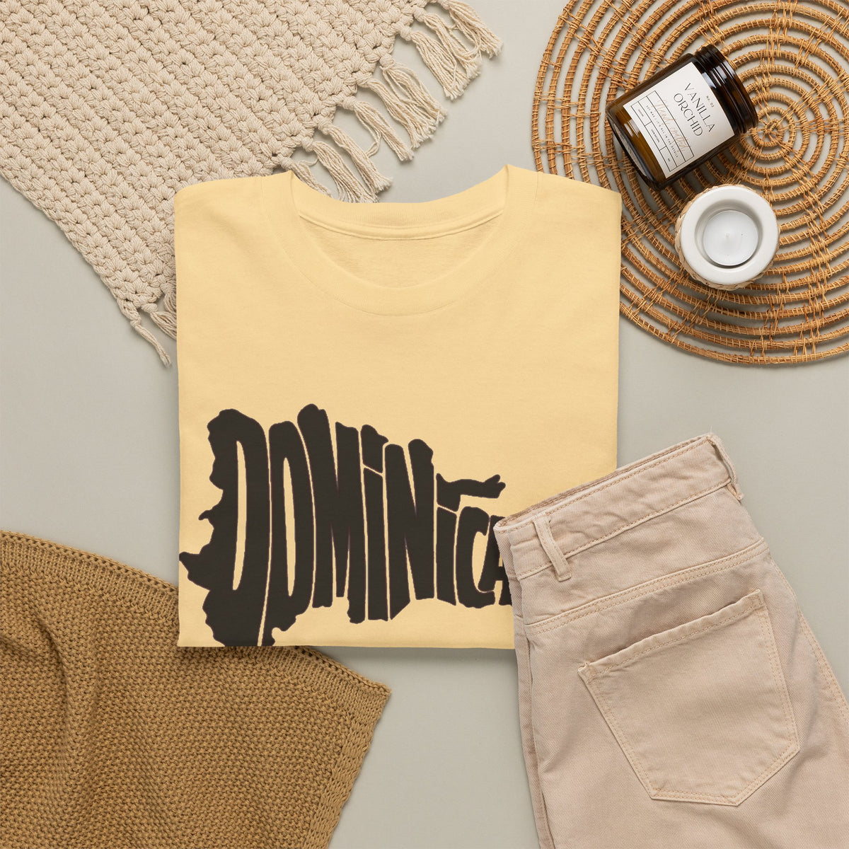 Dominincana Republic Graphic T Shirt Men's Vintage Heavy Cotton Tee