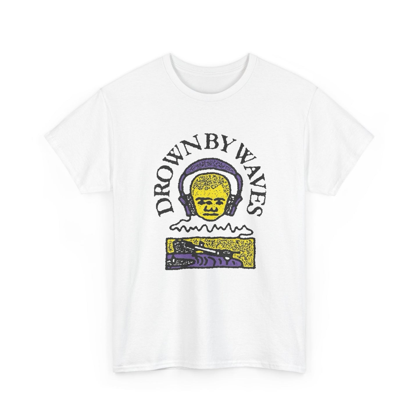 Let The Music Drown Out The World Graphic T Shirt Unisex Heavy Cotton Tee