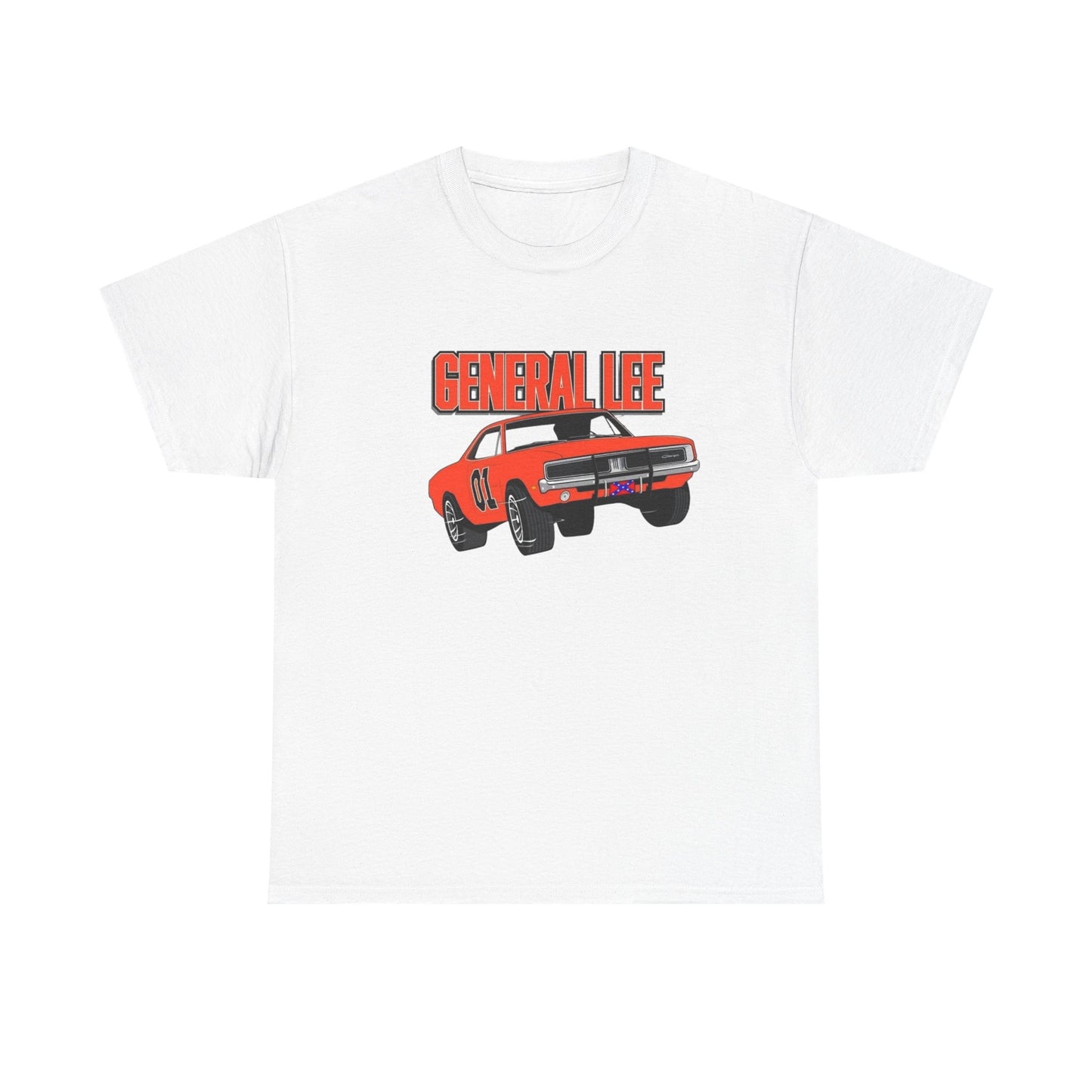 General Lee Charger Vintage Graphic T Shirt NEW ADULT
