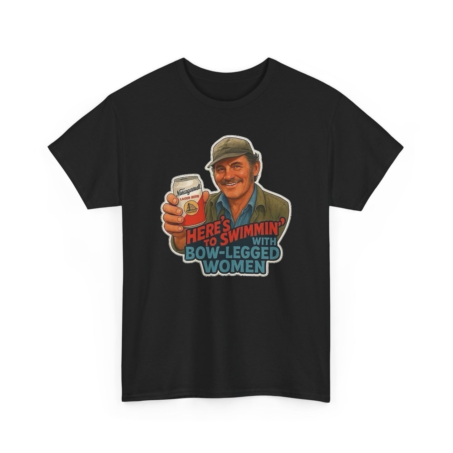 Jaws Movie Funny Retro Graphic T Shirt NEW Unisex Heavy Cotton Tee