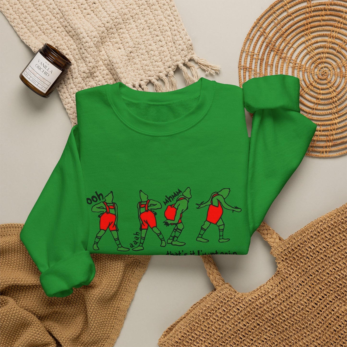 The Grinch Funny Graphic Sweater NEW Unisex Heavy Blend™ Crewneck Sweatshirt