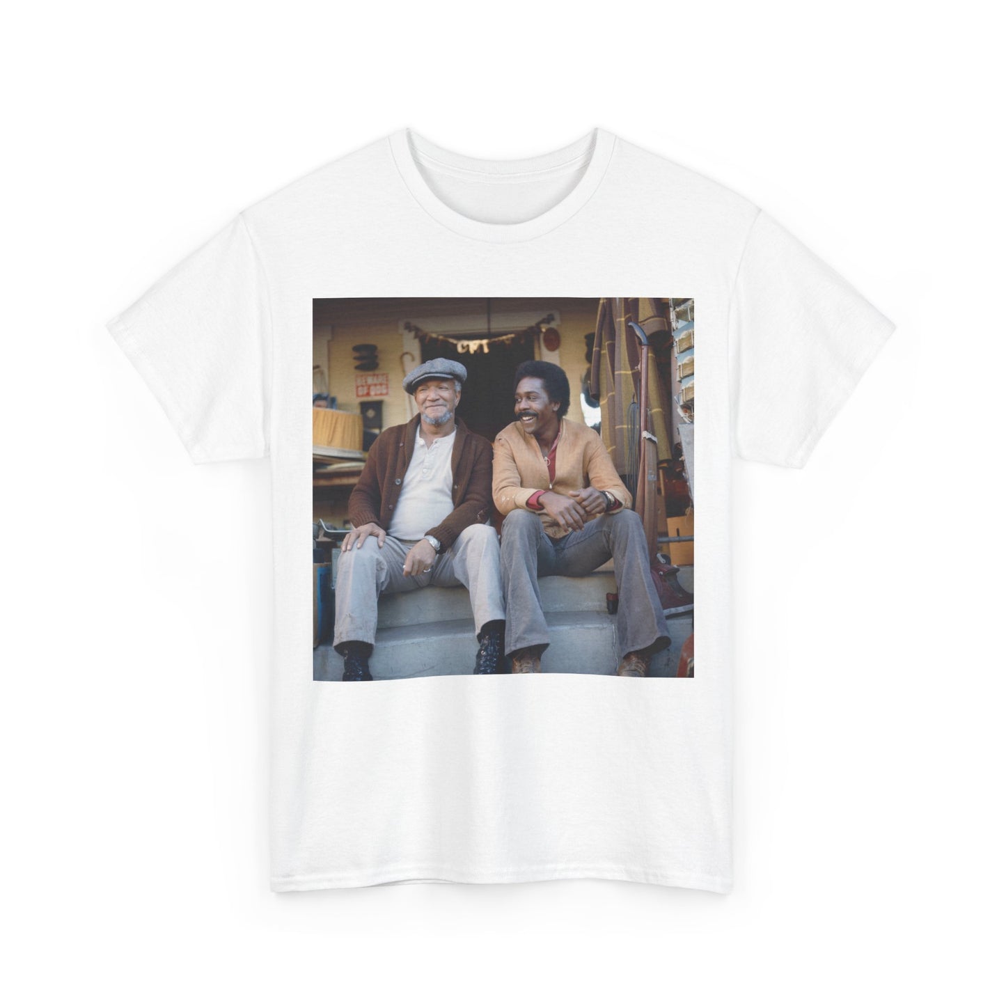Sanford and Son Tshirt Vintage Tv Series retro Unisex Heavy Cotton Tee Redd Fox