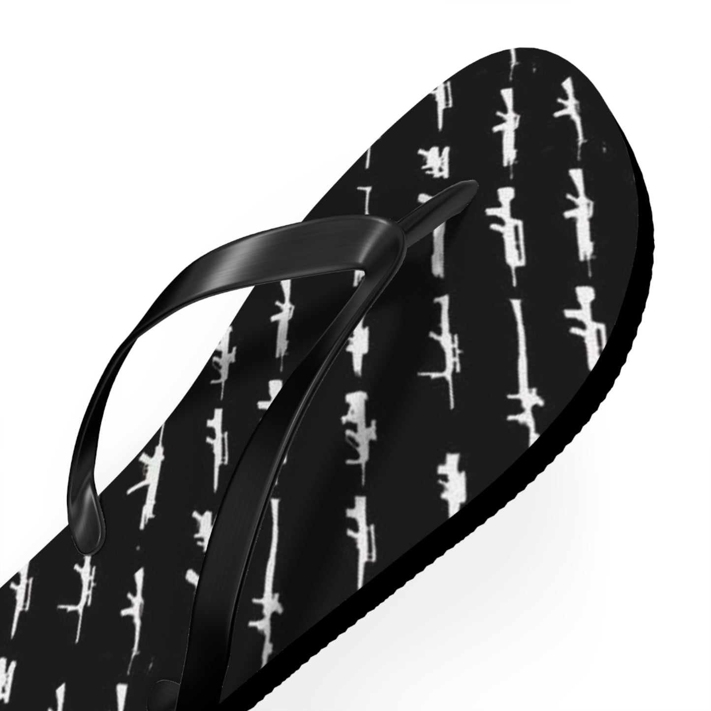 WAVES And SUN Co Sandals Gun Graphic - Flip Flops -Slides Summer Beach BRAND NEW
