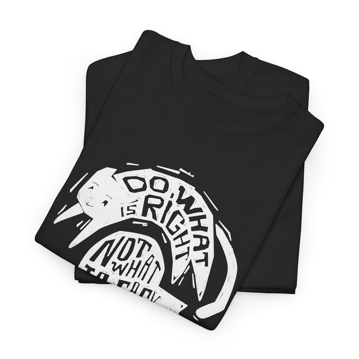 Do What Is Right Not What Is Easy Graphic T Shirt Vintage Men's Heavy Cotton Tee