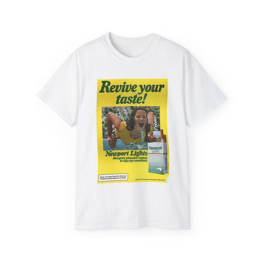Newport vintage classic cigarette art California Ultra Cotton Tee