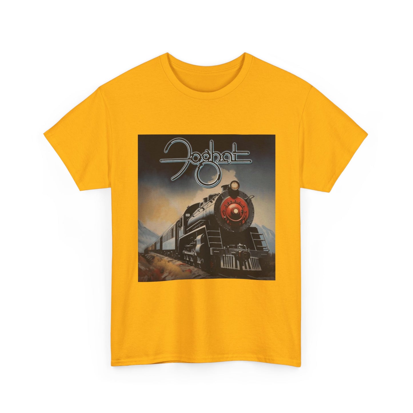 FogHat Tshirt Vintage Rock Poster Retro 70s Woodstock Unisex Heavy Cotton Tee q