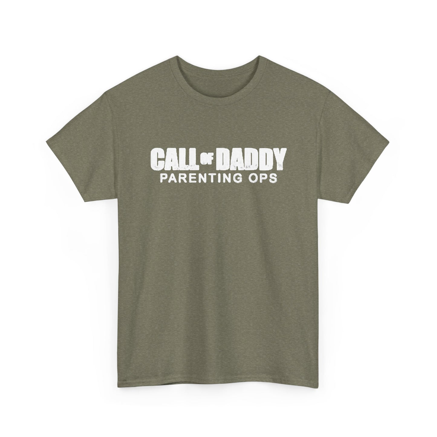 Call Of Daddy Parenting Ops Funny Shirt Gamer Dad Jokes Unisex Heavy Cotton Tee