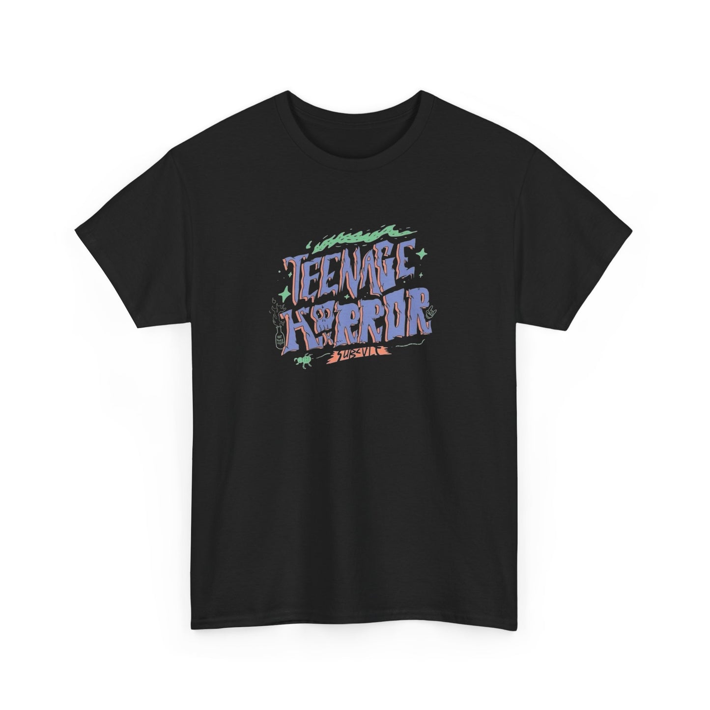 Teenage Horror Vintage Graphic T-Shirt Unisex Comfy Heavy Cotton Tee