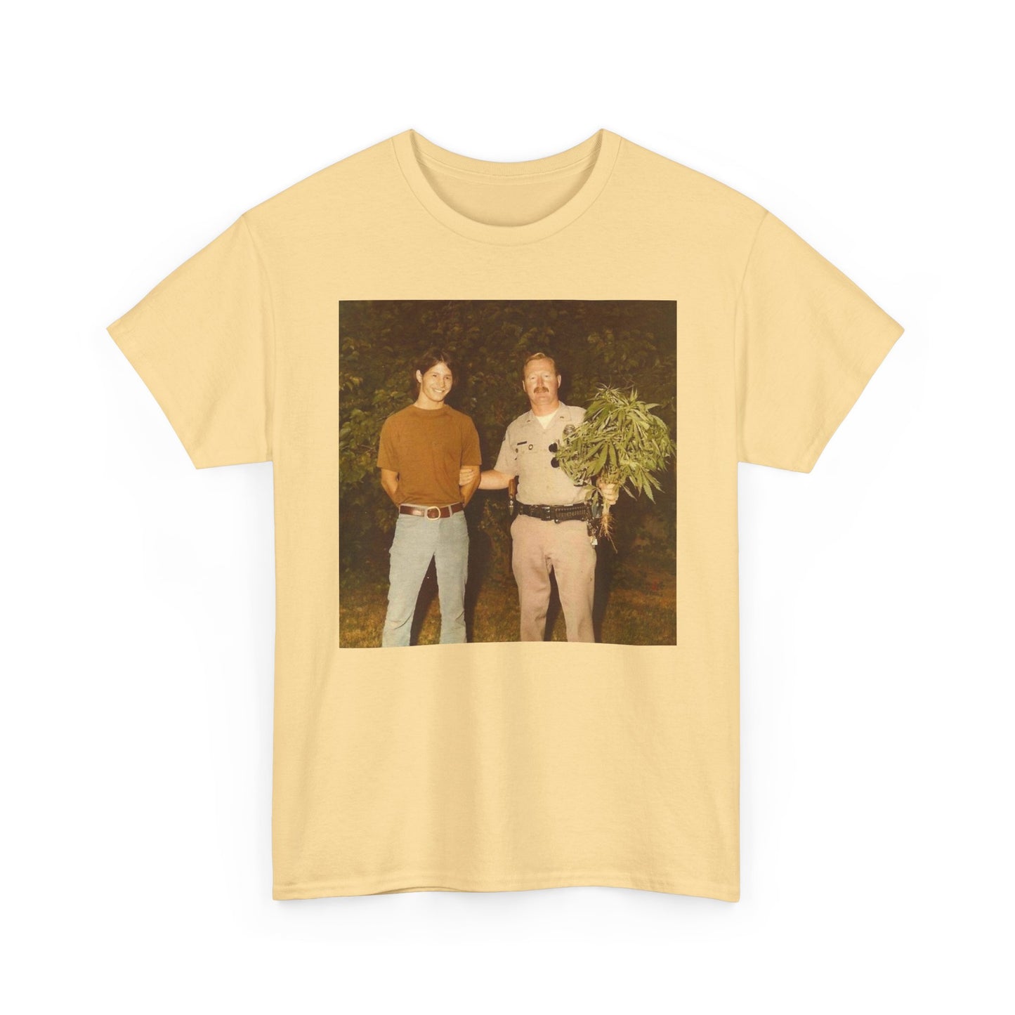 Hilarious T Shirt Funny Vintage Weed Bust 70s Comedy Happy Unisex Heavy Cotton