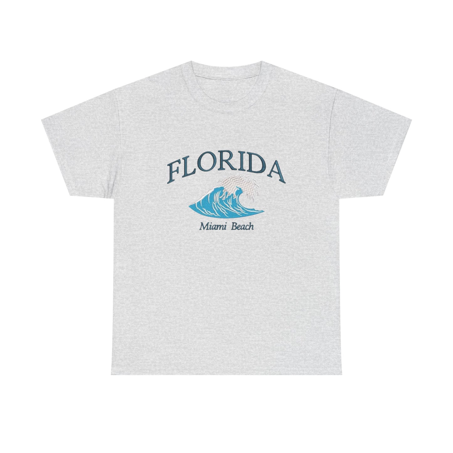 Florida Miami Beach Graphic T Shirt NEW Unisex Heavy Cotton Tee
