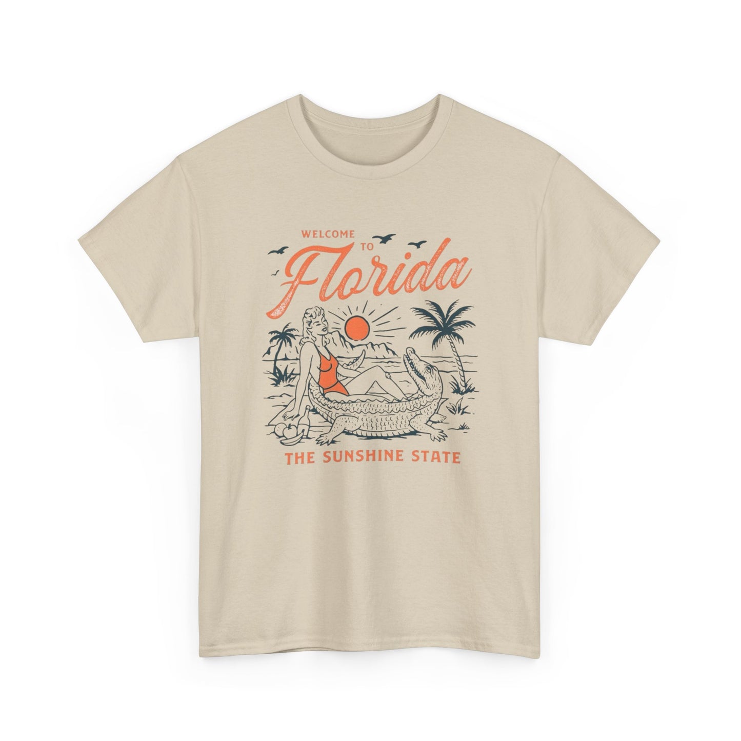 Welcome To Florida The Sunshine State Graphic T Shirt Unisex Adults NEW