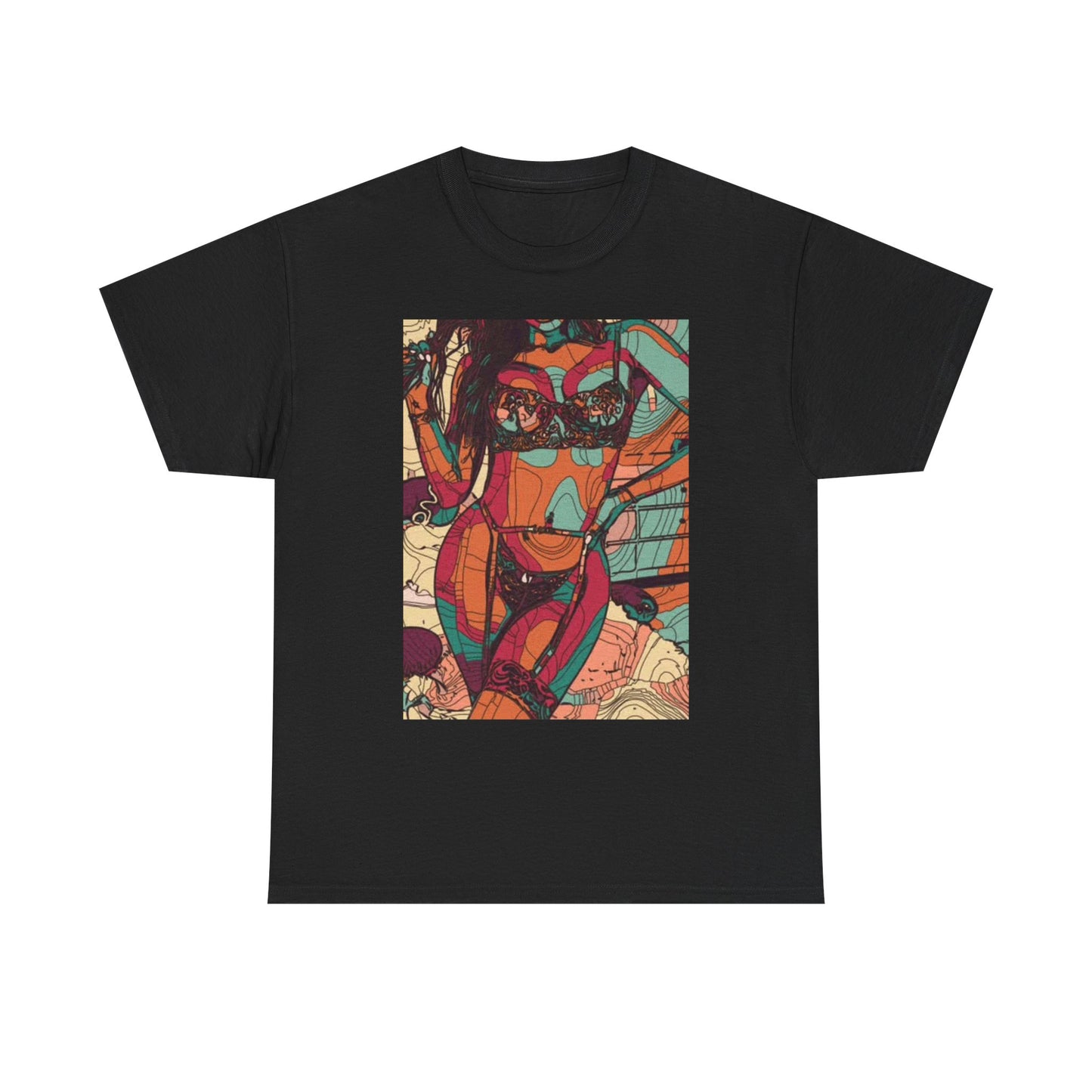 Selma hayak Graphic T Shirt Sexy Bikini Model Unisex Heavy Cotton Tee