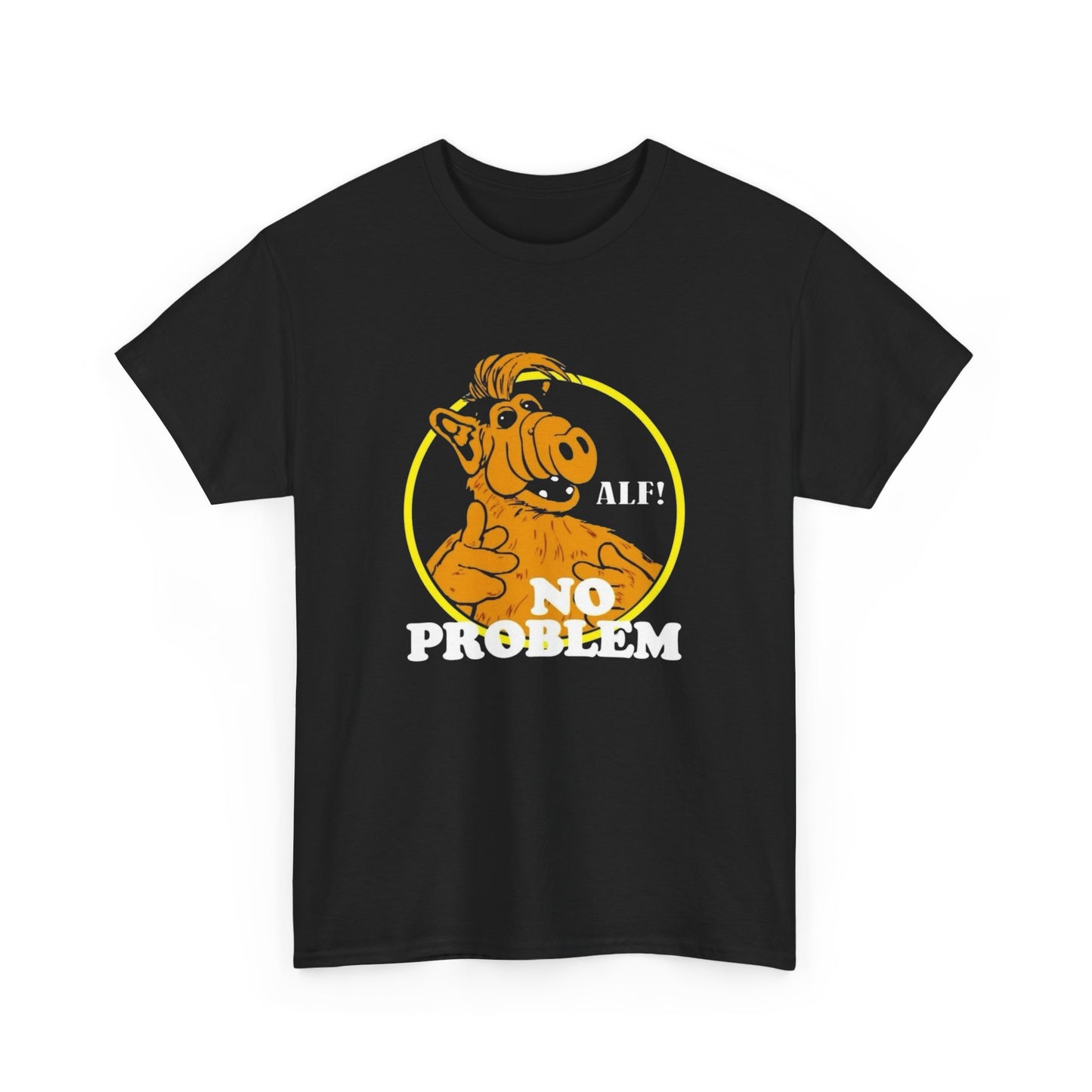 Alf No Problem Vintage Graphic T Shirt ADULT NEW Heavy Cotton Tee