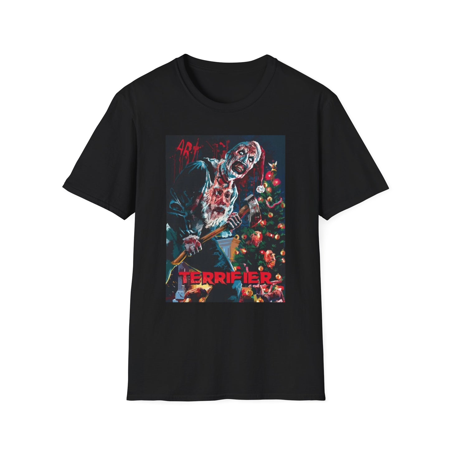 Terrifier Graphic T Short Horror Christmas Movie Funny Gift Unisex Softstyle
