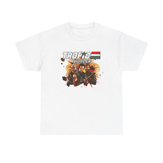 Tropic Thunder Retro Comedy Graphic T Shirt Adult NEW Unisex Heavy Cotton Tee